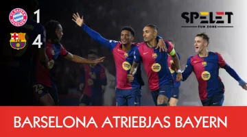 Barselona atriebjas Bayern | VĀRTU STABS